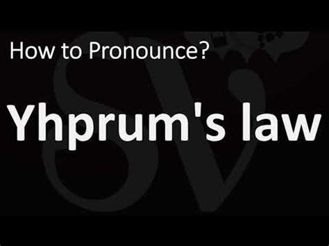Yhprum pronunciation
